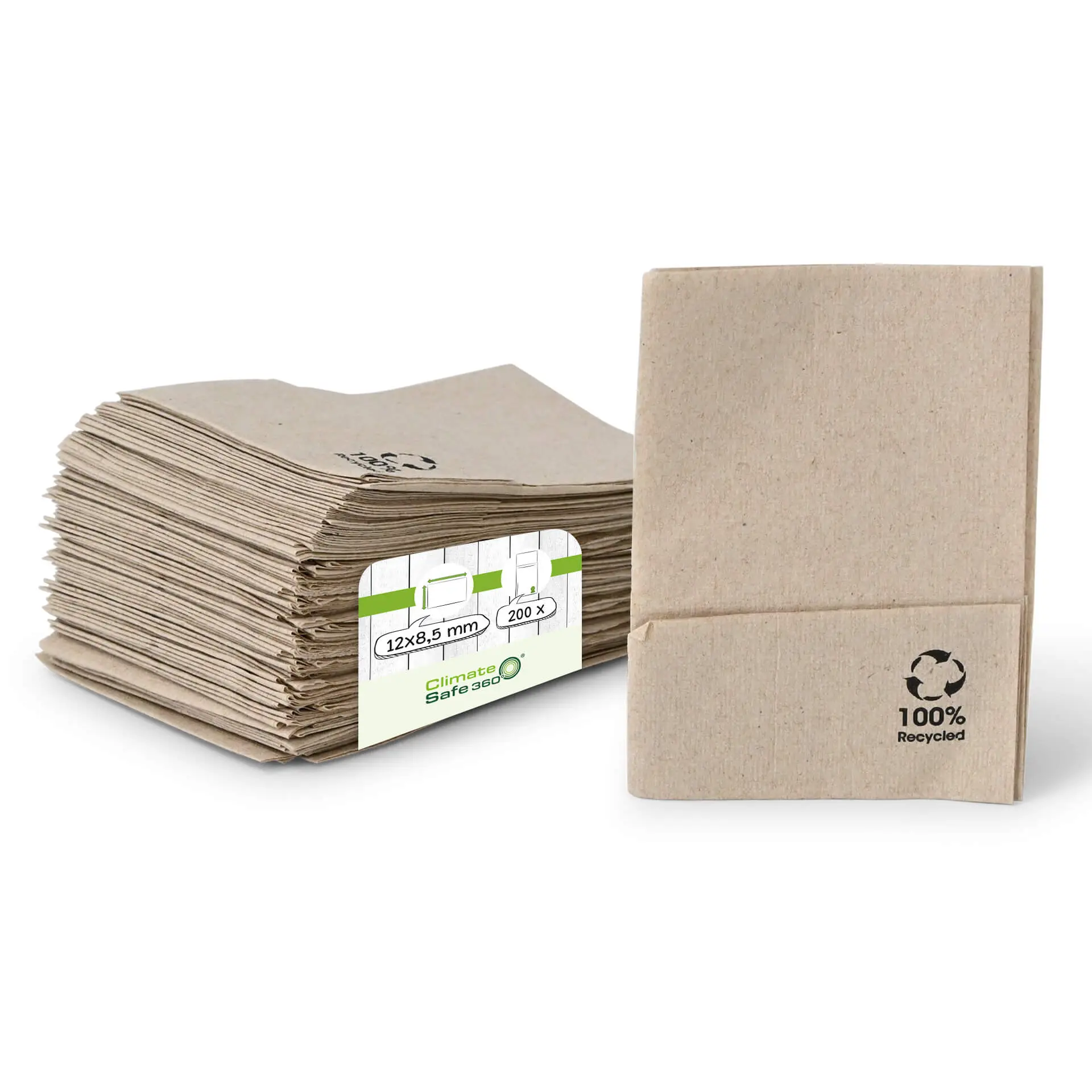 rPaper Ice Cream Napkins 12 x 8.5 cm, 1-ply, folded, unbleached