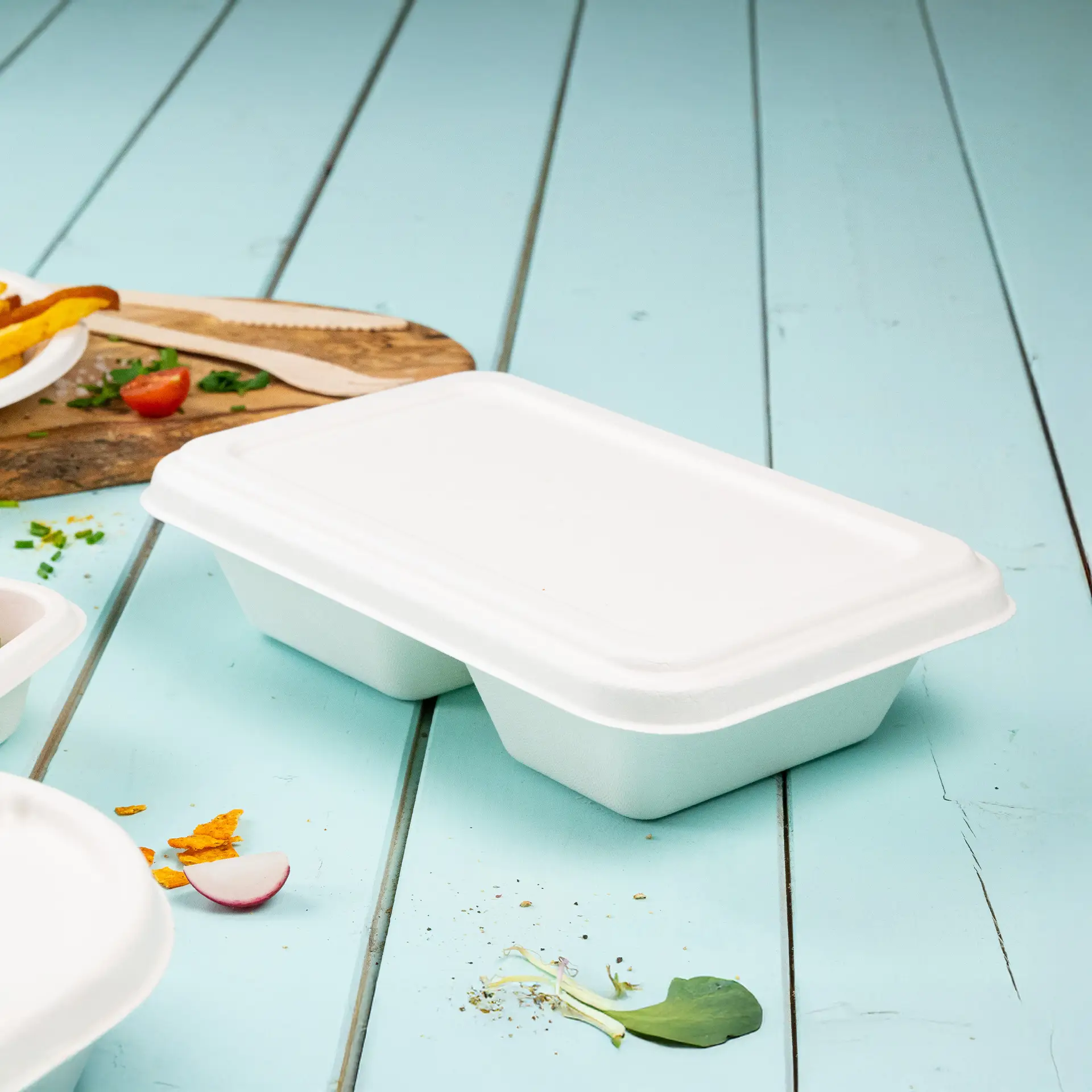 Sugarcane-lids 23 x 14.5 cm, rectangular (f. Menu-trays 1.000 ml) dfc012971-zuckerrohr-deckel-23-x-145-cm-rechteckig-f-menue-schalen-1000-ml-7