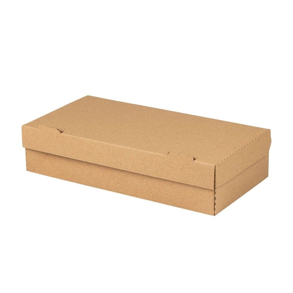 Take-away Fish & Chips-Boxen 24 x 12 x 5,5 cm, Kraftkarton, braun, faltbar