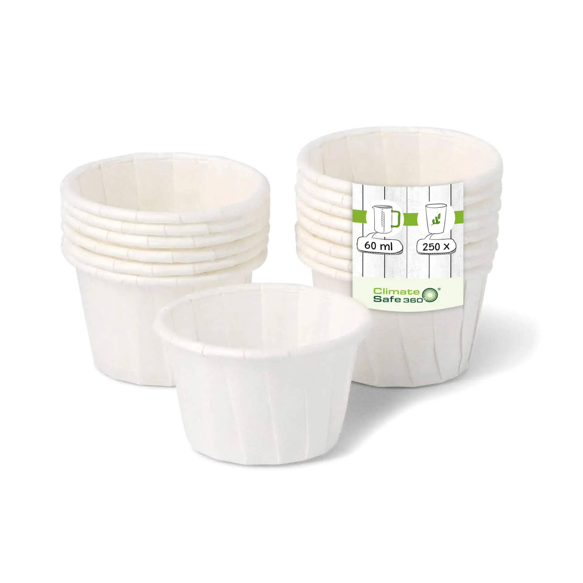 Papierbecher 60 ml, weiß Papierbecher 60 ml, weiß