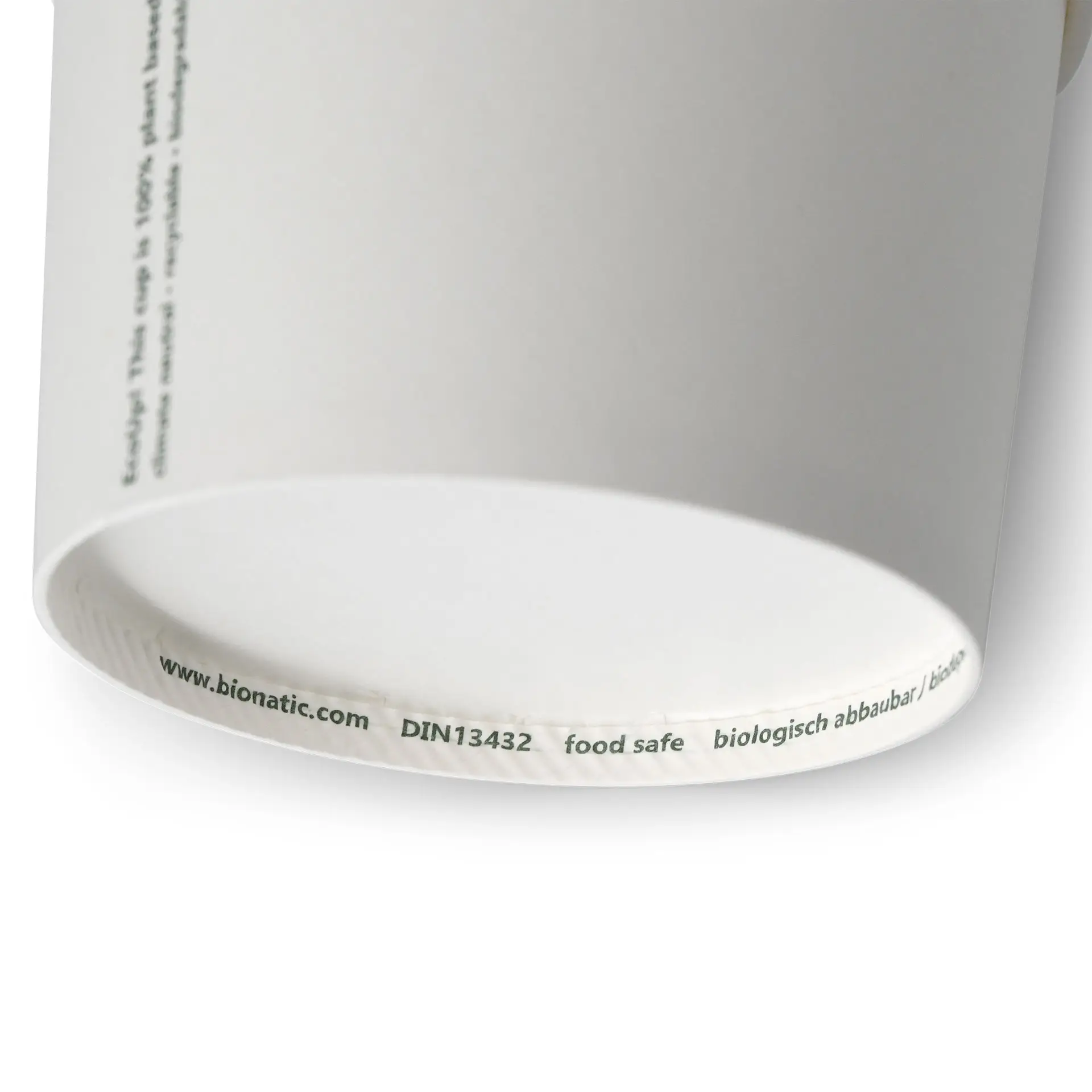 8 oz Cardboard Soup Cup (eco-friendly coating), Ø 90 mm, white
