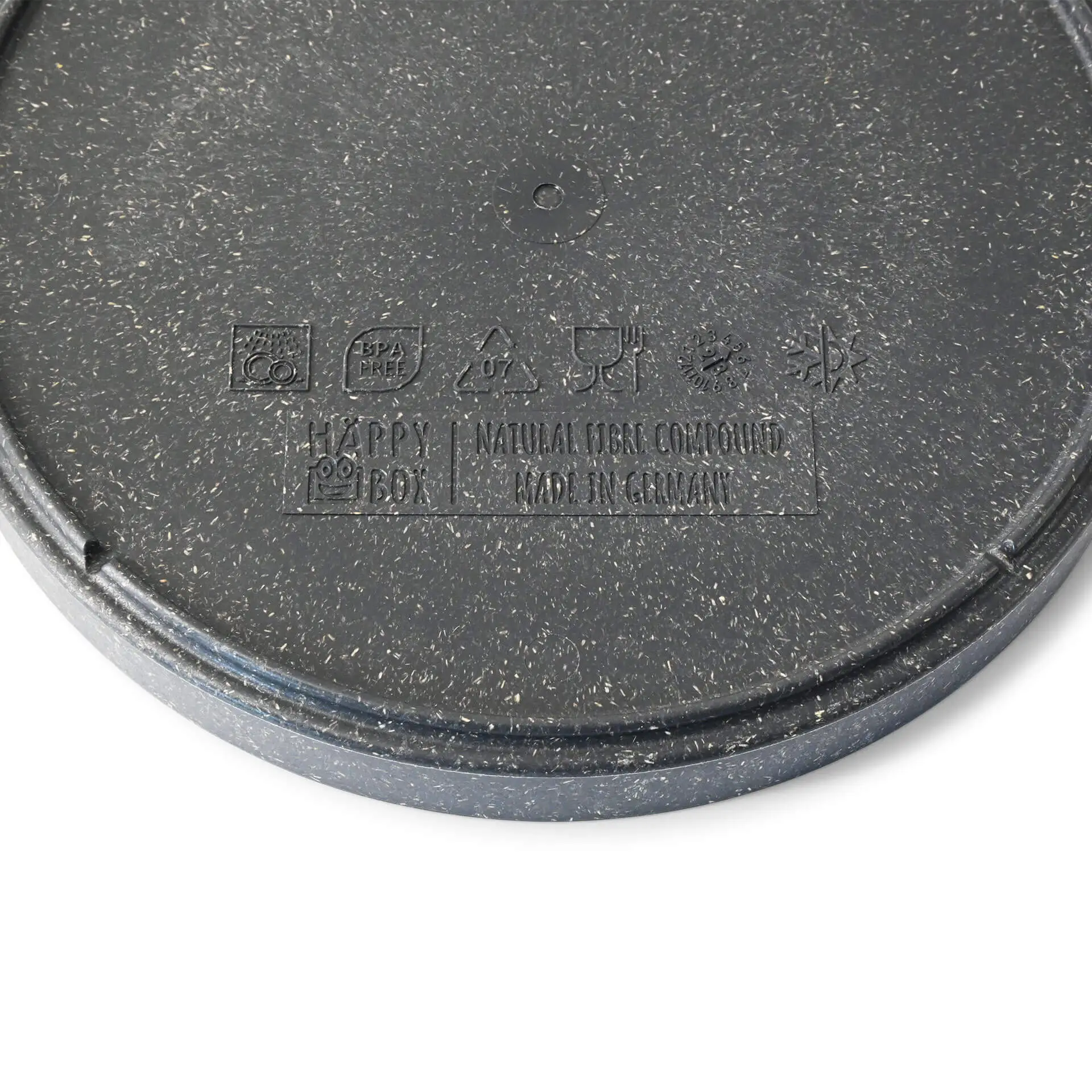 Mehrwegteller "merways Plate" Ø 20 cm, rund, Pfeffer / grau Mehrwegteller "merways Plate" Ø 20 cm, rund, Pfeffer / grau