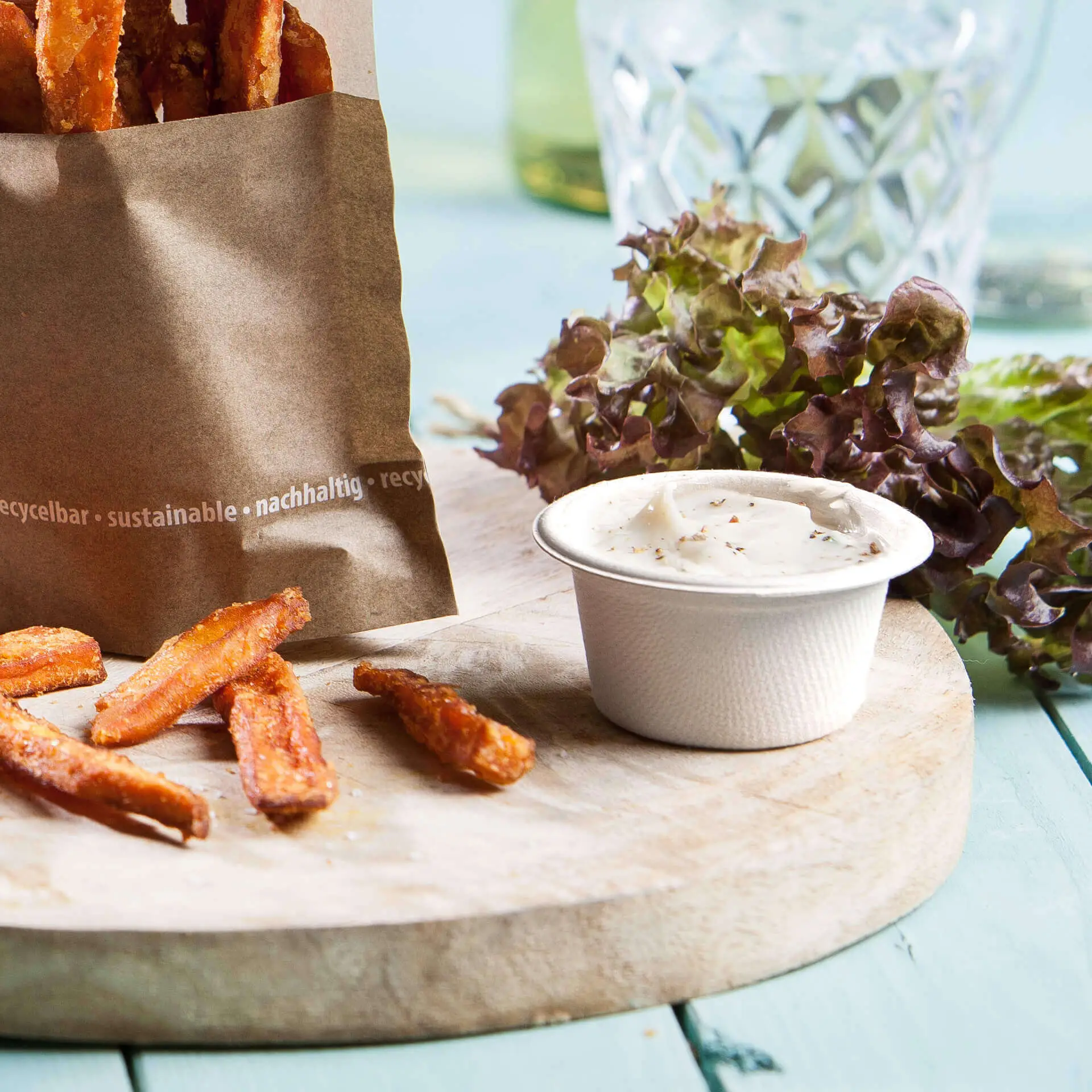 50 ml bagasse dip bowls Ø 62 mm