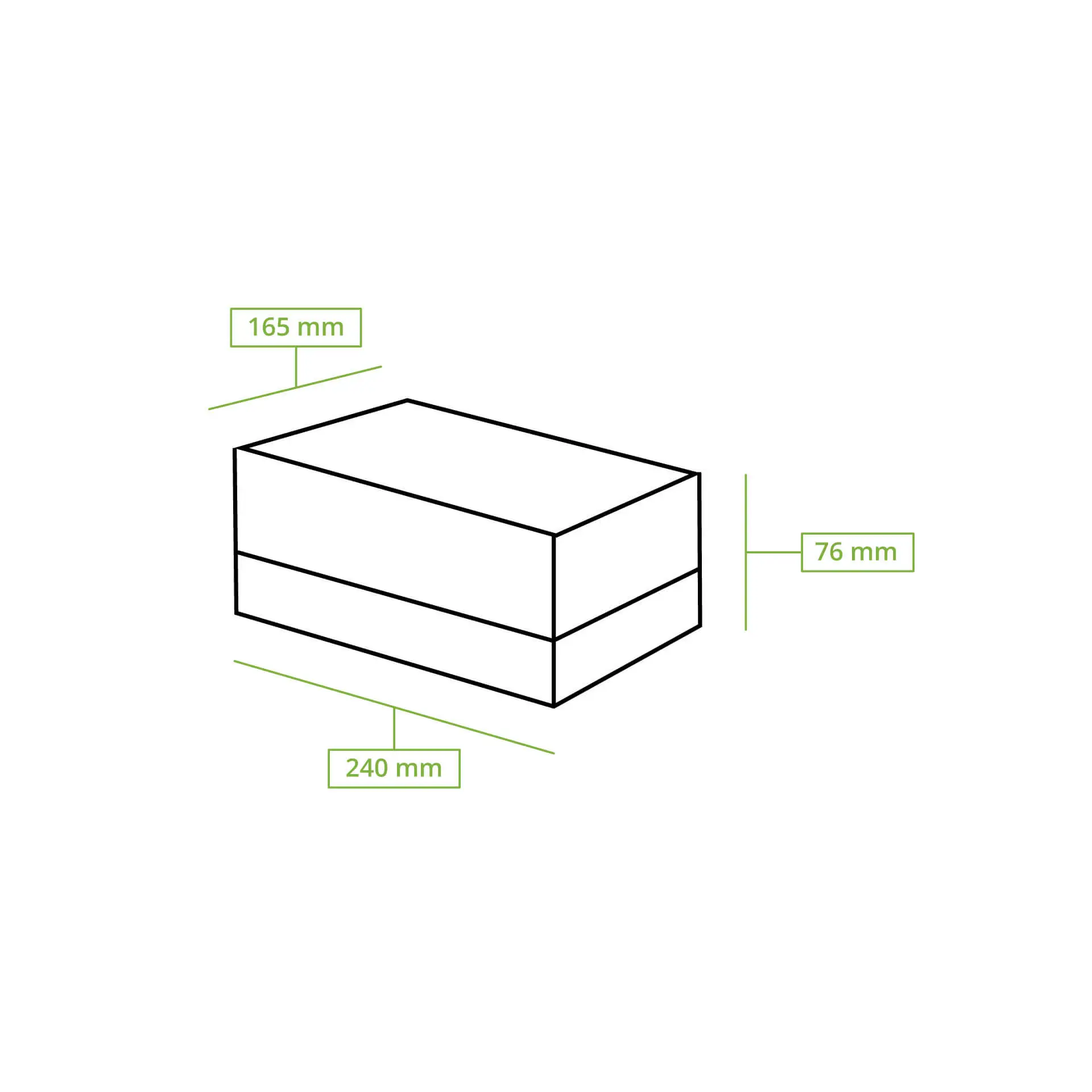 Cupcake boxes (6 pieces) with cellulose window, white