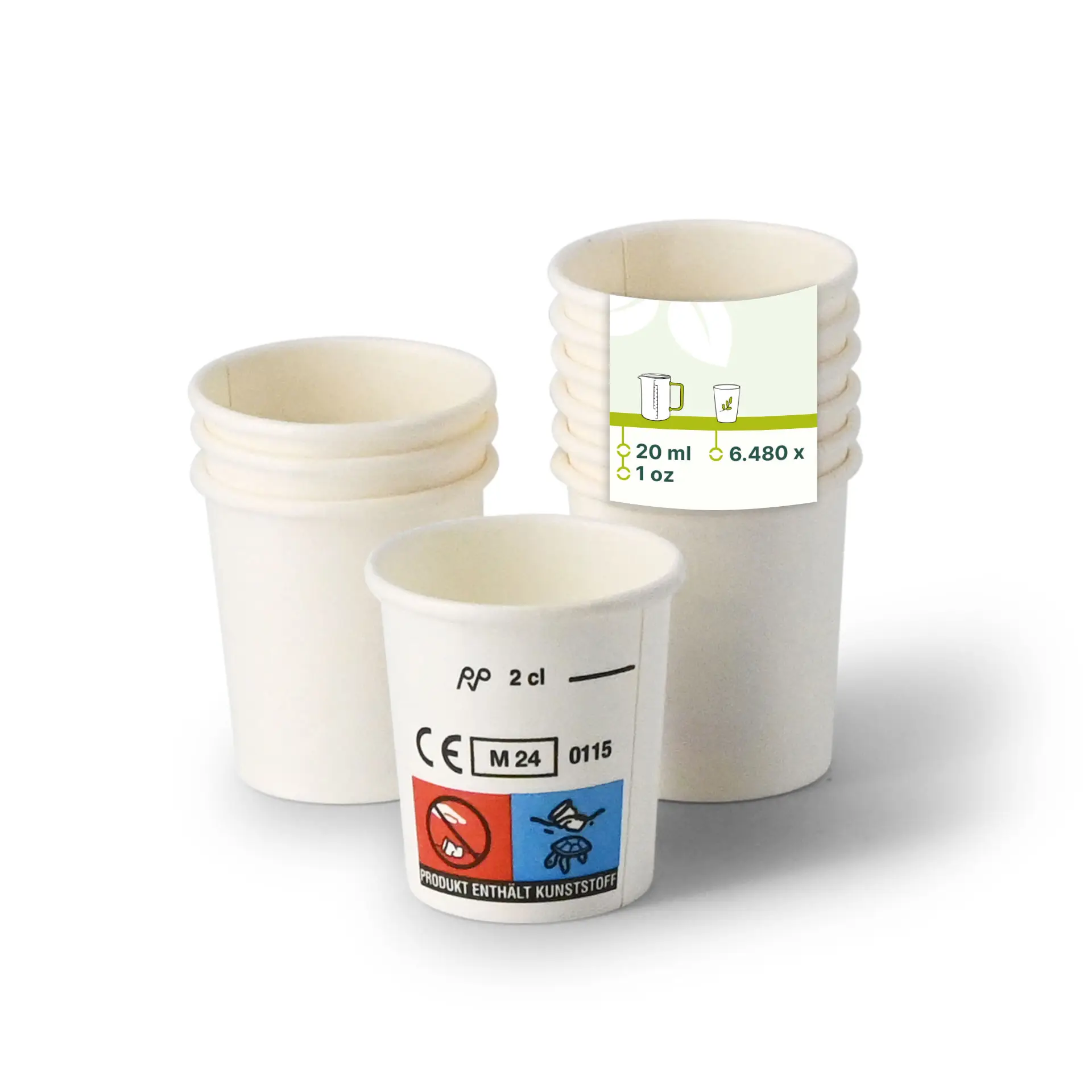 Schnapsbecher, Papier (beschichtet) 40 ml | 3920 Stück Schnapsbecher, Papier (beschichtet) 40 ml | 3920 Stück