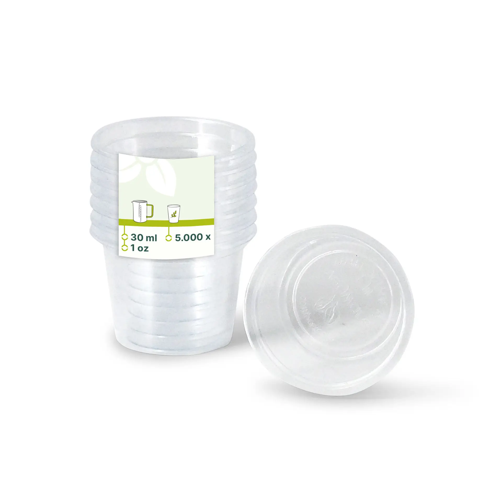 Portionsbecher aus PLA 30 ml, Ø 45 mm