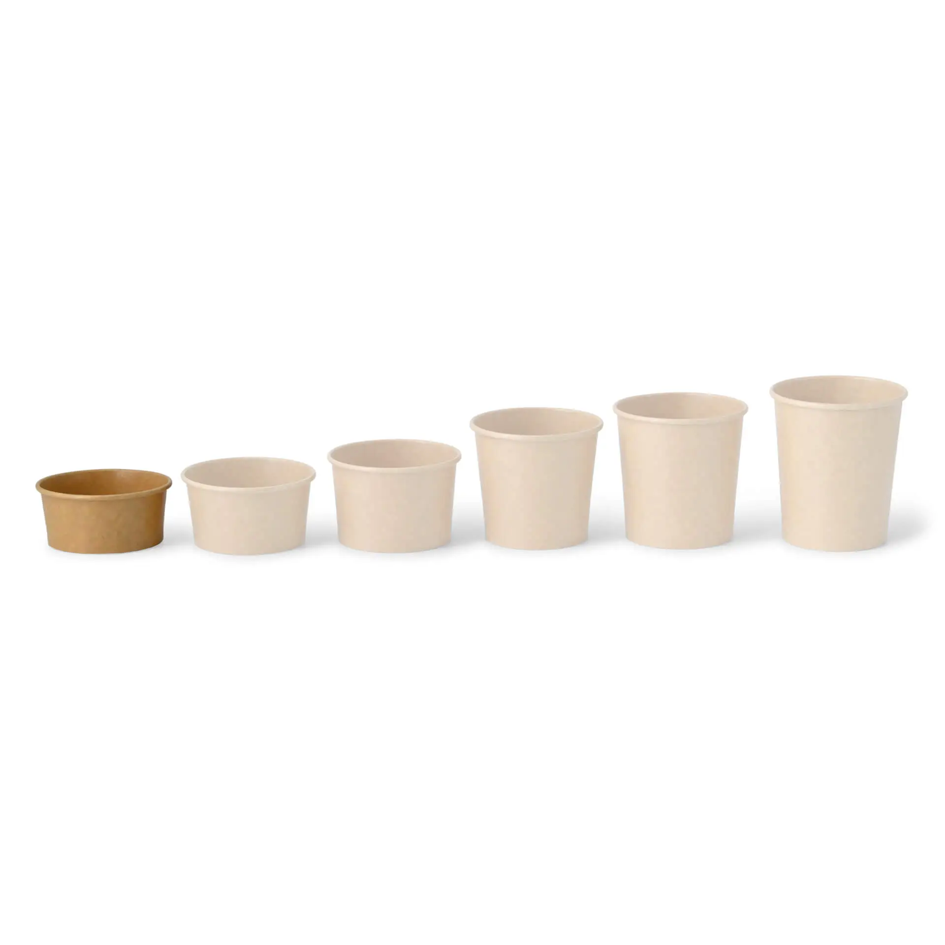 4 oz, max. 6 oz Paper cups ice cream XS (coated), Ø 92 mm, brown con30017-01-0-eisbecher-pappe-xs-beschichtet-100-ml-max-180-ml-92-mm-braun-7