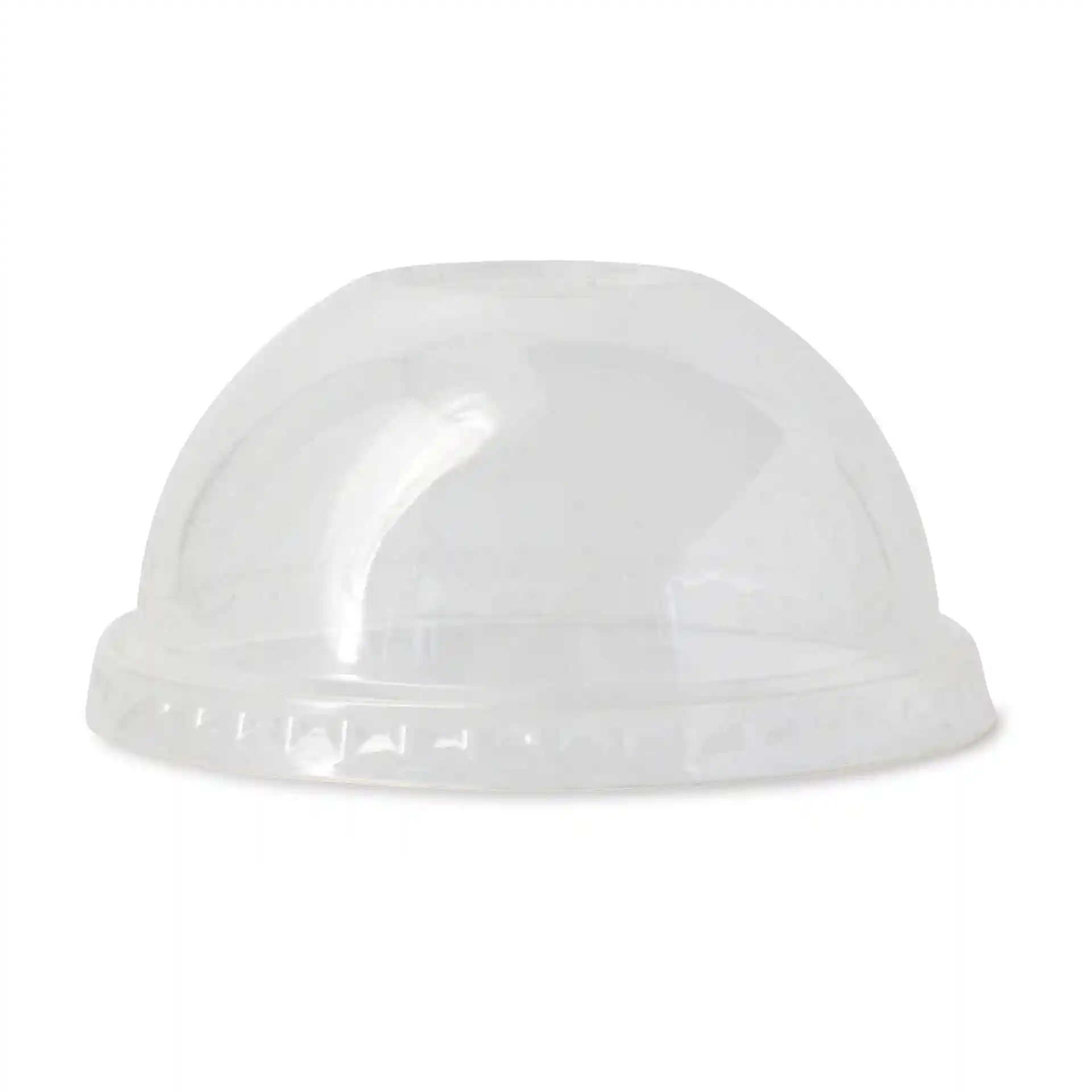 Transparenter PLA-Domdeckel mit einer Höhe von 44 mm und einem Durchmesser von 100 mm.
