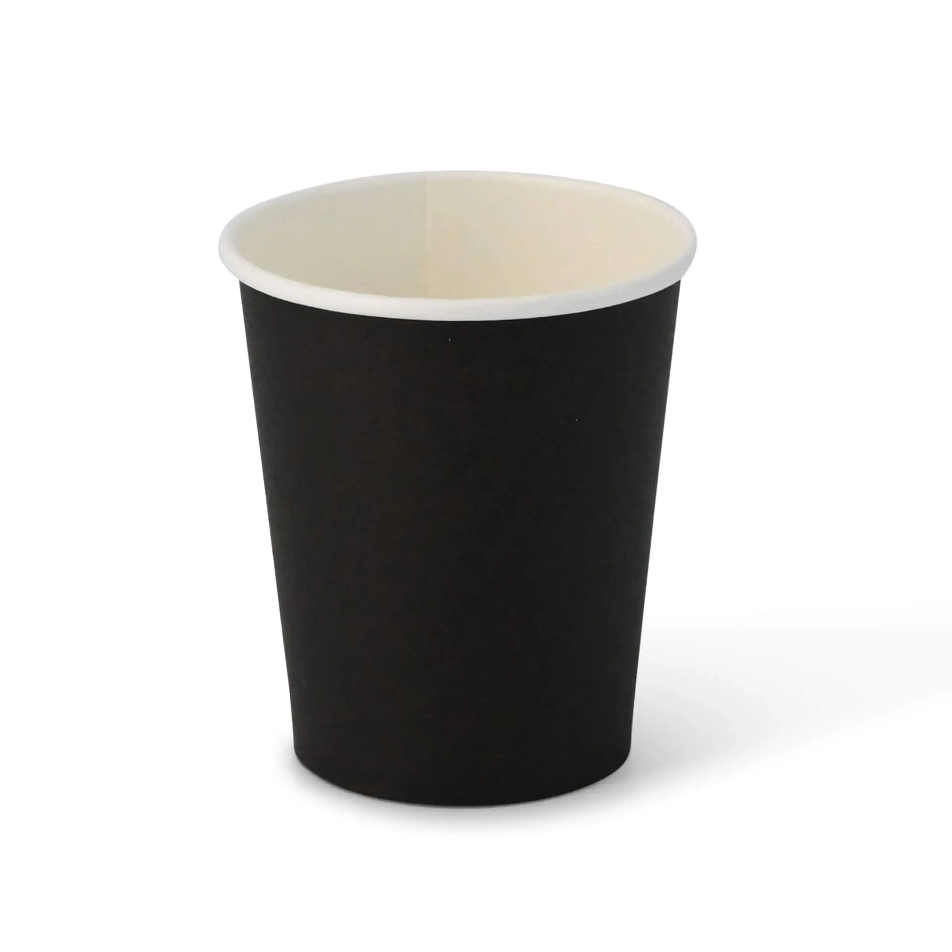 8 oz Paper cups single wall, Ø 80 mm, black dhd045271-pappbecher-200-ml-8-oz-80-mm-schwarz-1