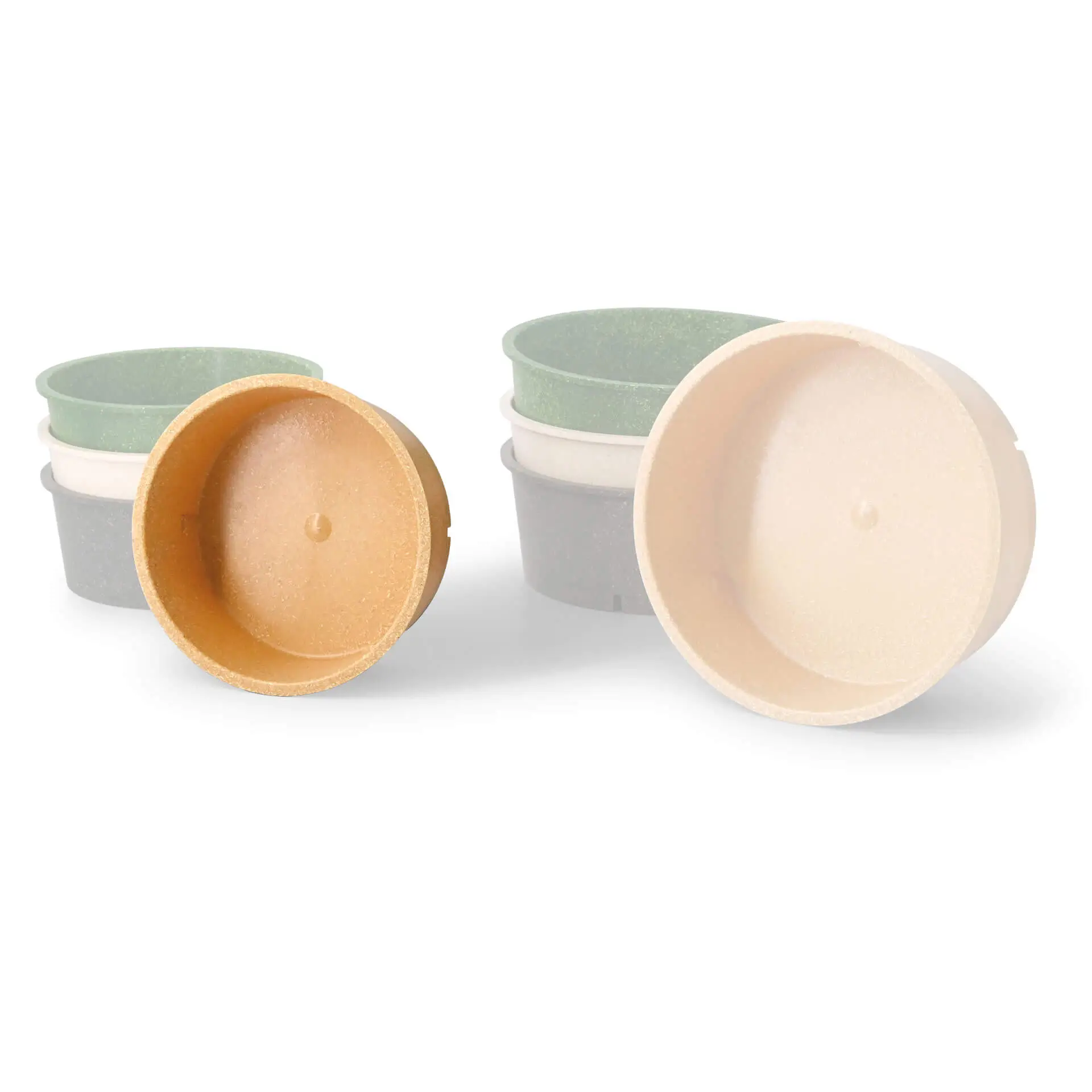 | 2 FÜR 1 | Mehrweg-Schalen "merways Bowl" 650 ml, Ø 150 mm, Karamell / braun