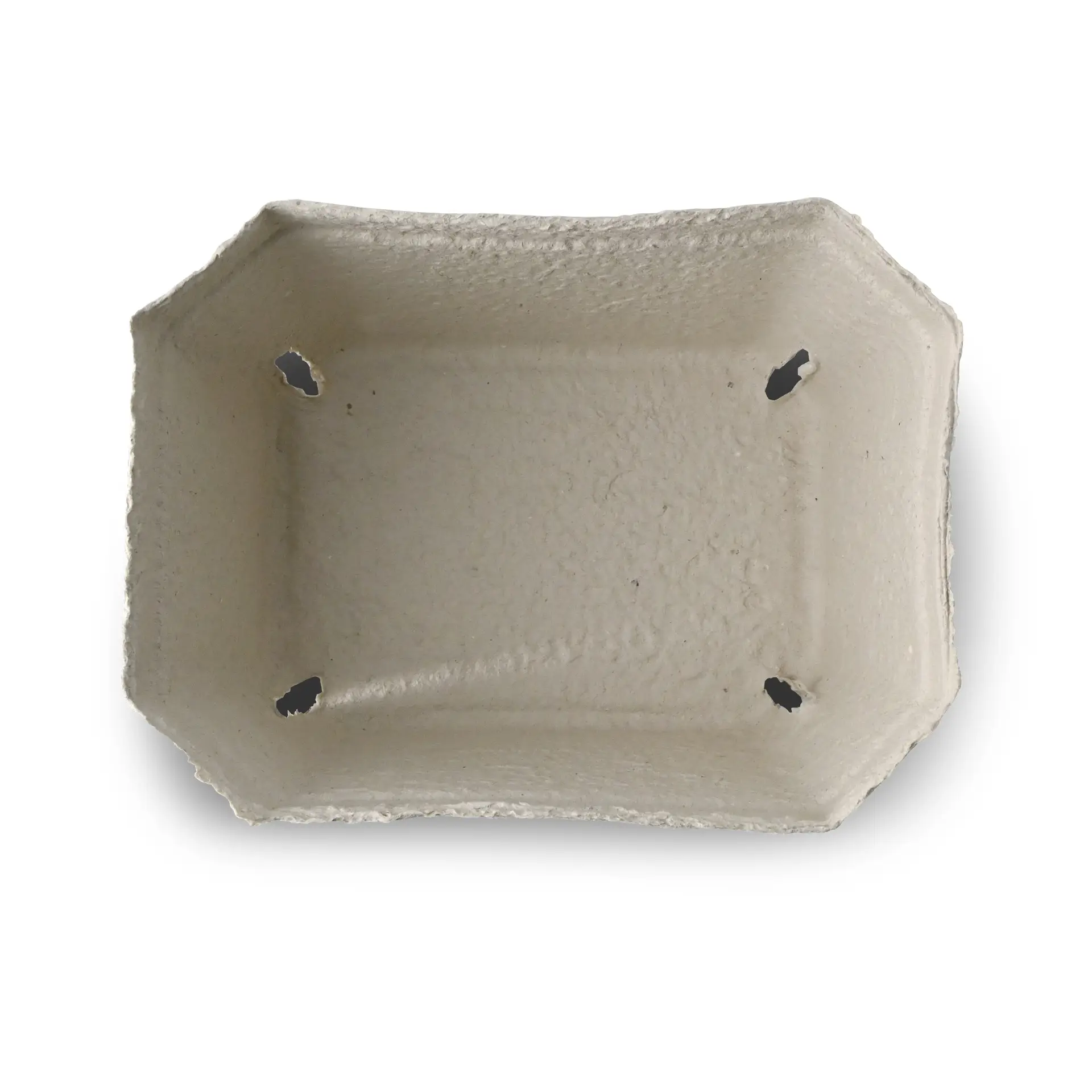 White berry tray made from sturdy wood pulp board, designed for transporting fresh fruit, ideal for markets.