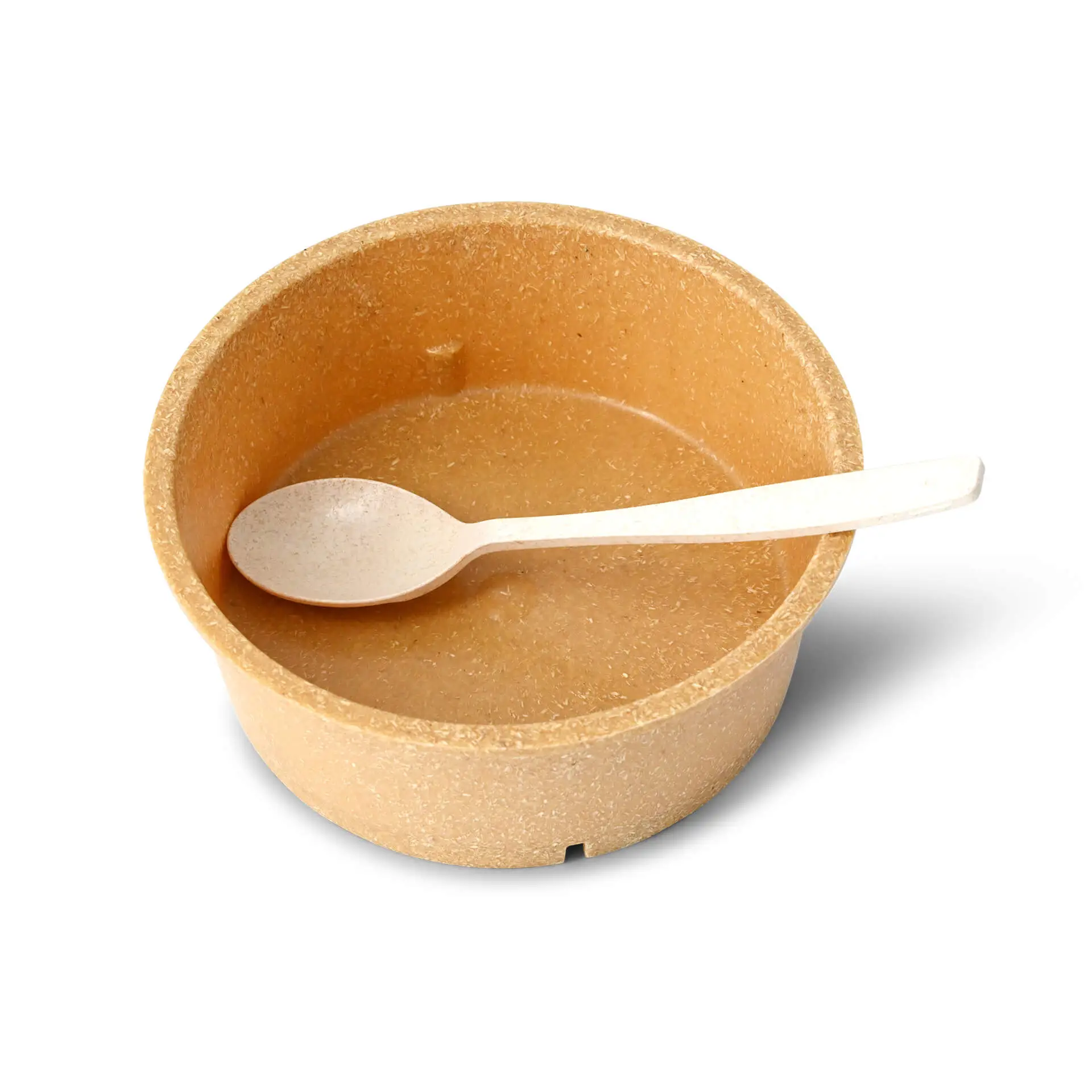 | 2 FÜR 1 | Mehrweg-Schalen "merways Bowl" 650 ml, Ø 150 mm, Karamell / braun