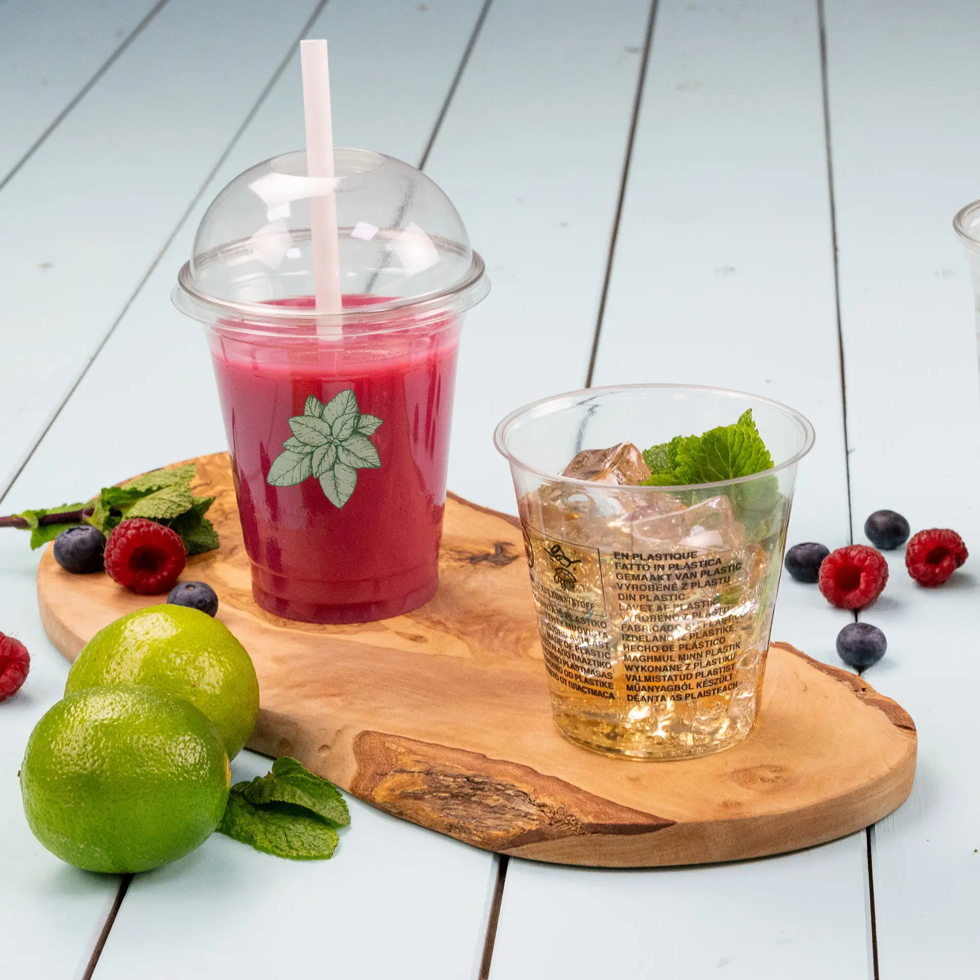 Plastikbecher bedrucken 250 ml / 10 oz, transparent, rPET