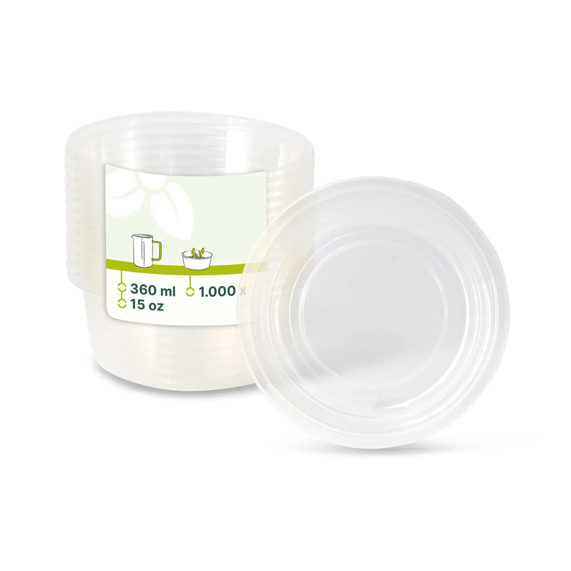 PLA-Deli-Becher 360 ml, Ø 121 mm, rund PLA-Deli-Becher 360 ml, Ø 121 mm, rund