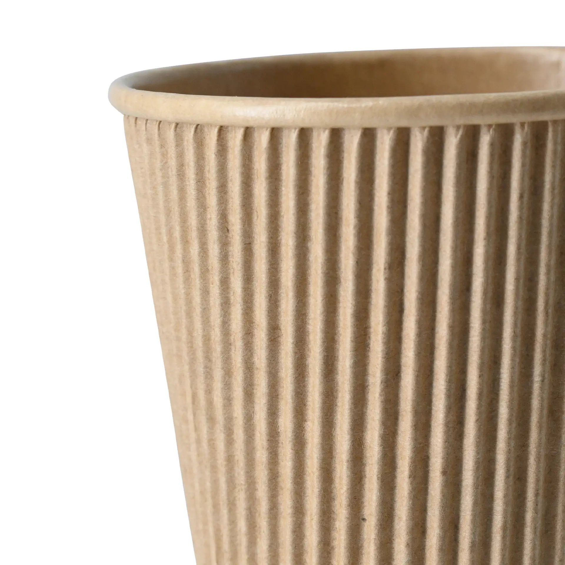 12 oz Takeaway coffee cups / Ripple cups, Ø 90 mm, kraft dhd048531-riffelbecher-kaffee-to-go-becher-300-ml-12-oz-90-mm-braun-3
