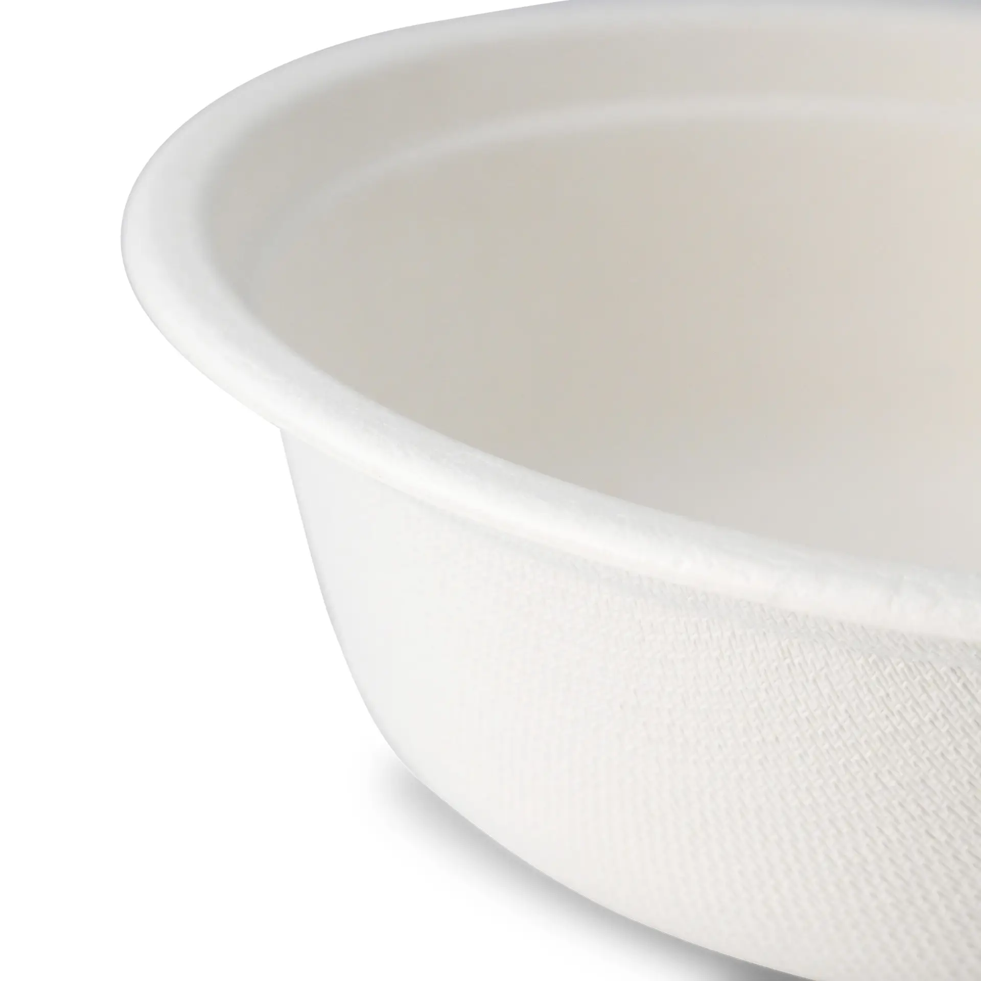 Schalen aus Zuckerrohr 500 ml, weiß, rund