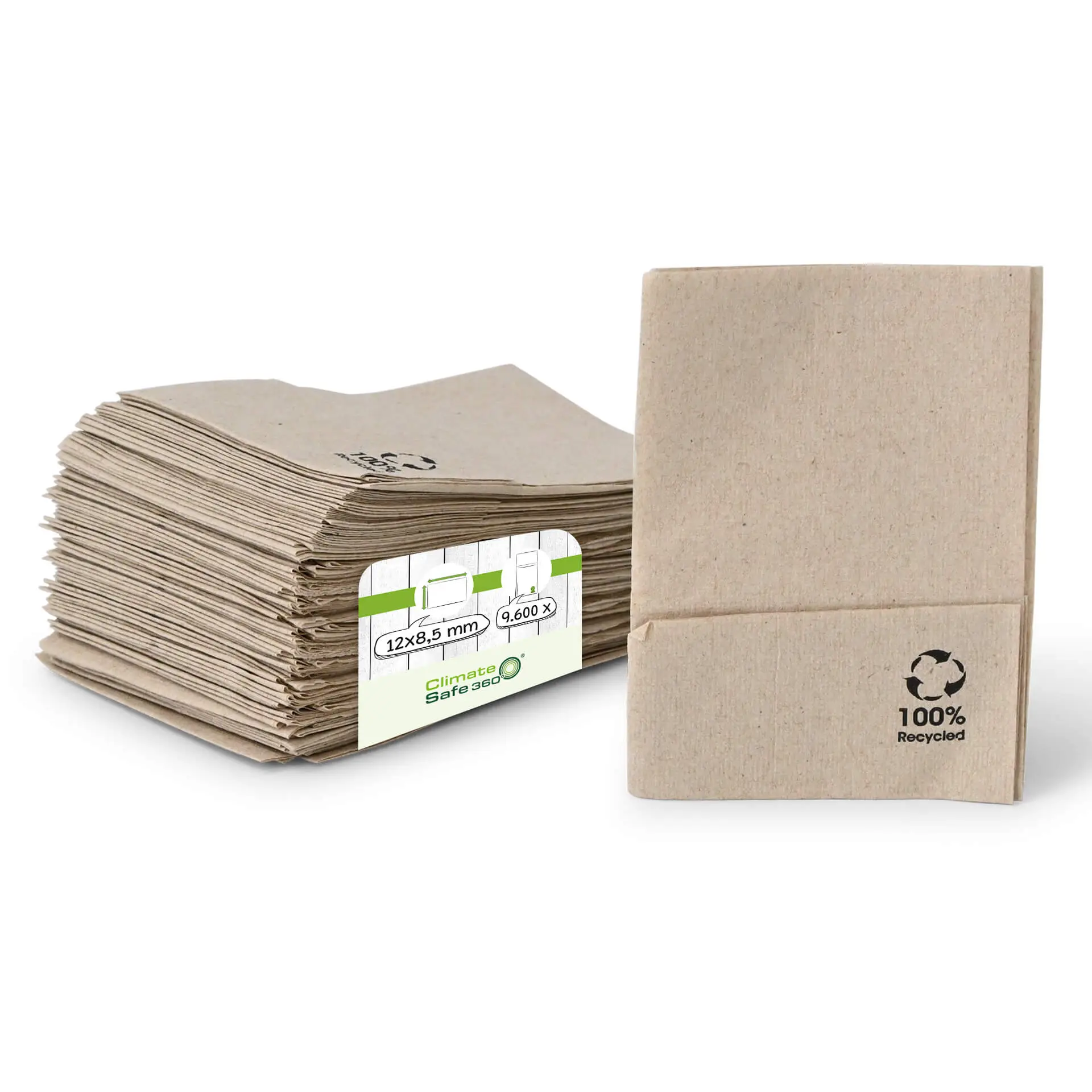 rPaper Ice Cream Napkins 12 x 8.5 cm, 1-ply, folded, unbleached