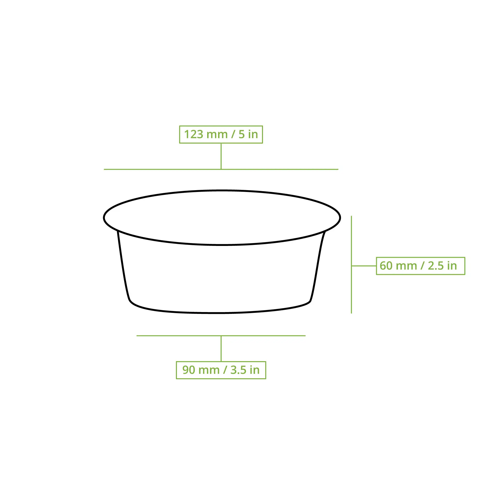 rPET-Deli-Becher 325 ml, Ø 123 mm, rund rPET-Deli-Becher 325 ml, Ø 123 mm, rund