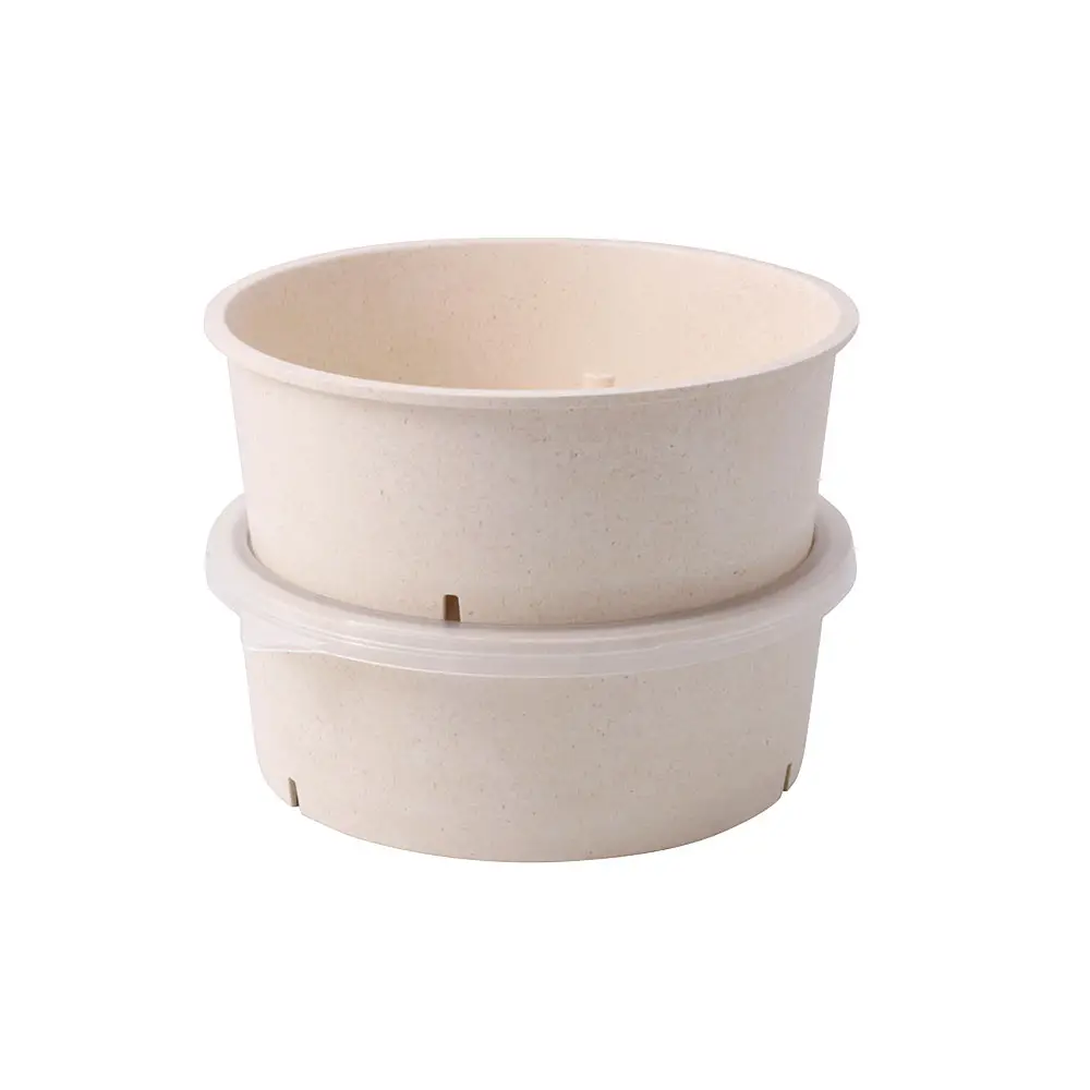 | 2 FÜR 1 | Second-Hand-Set Mehrweg-Schalen merways Bowl 1.000 ml, Cashew / creme-weiß