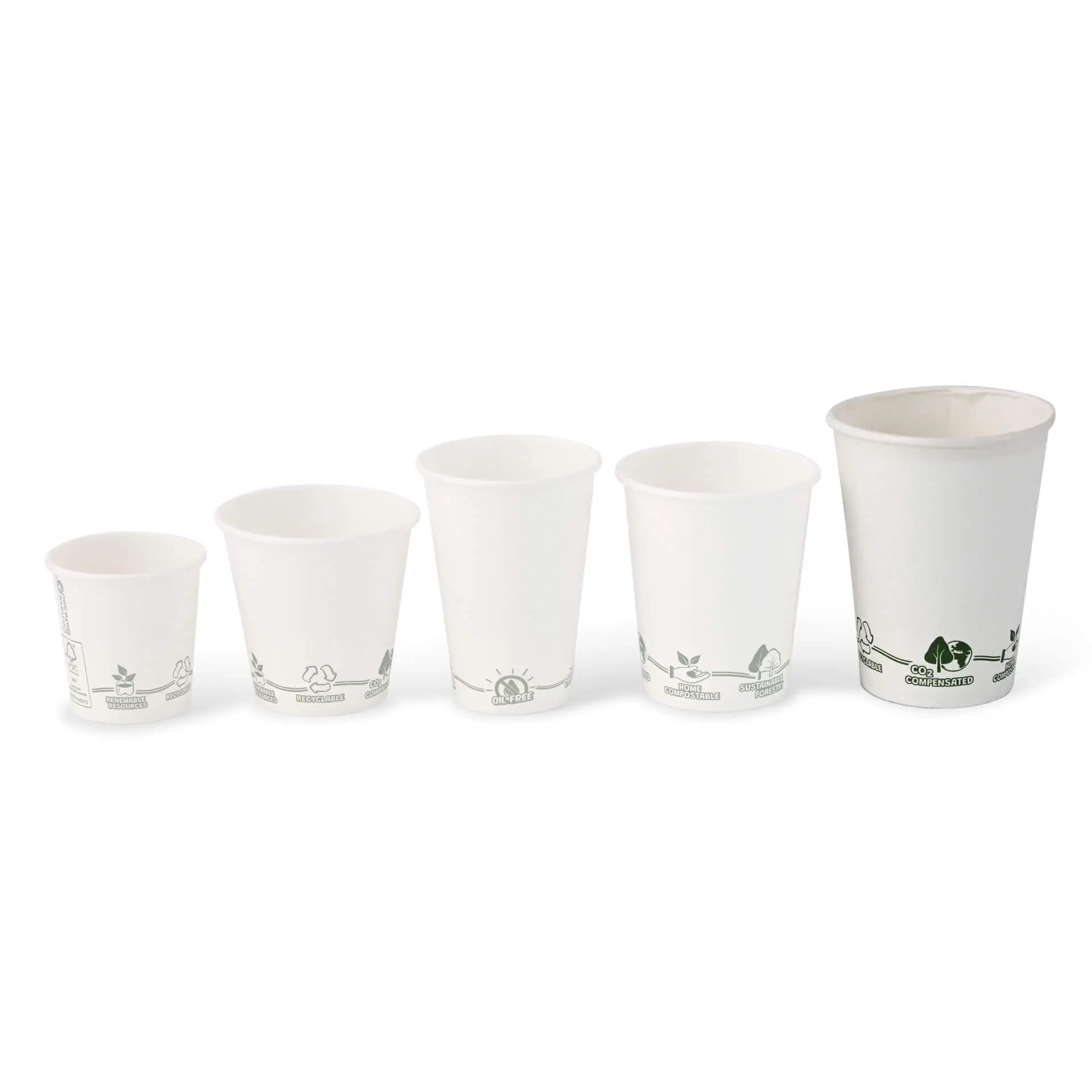 Pappbecher 300 ml / 12  oz, Ø 90 mm, "EcoUp©"- Icons