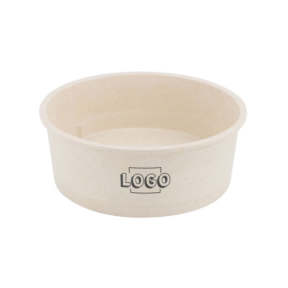 Mehrweg-Schalen Häppy Bowl® 1000 ml, Ø 185 mm, Cashew / creme-weiß, Individualdruck